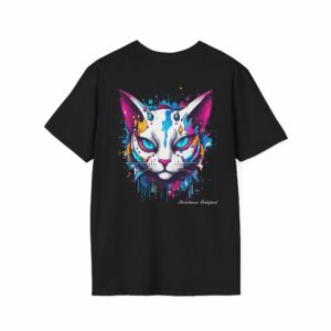 Urban Cat Blue Eyes Unisex T-Shirt – Bold and Playful Streetwear VibeCurb – Streetwear Redefined