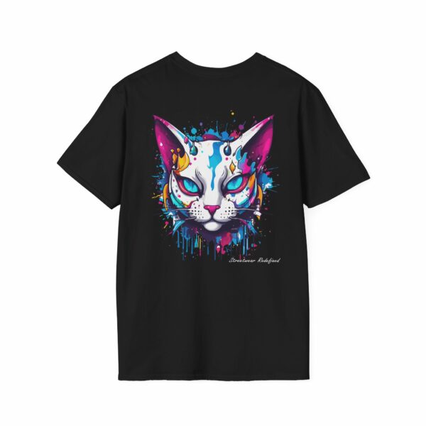 Urban Cat Blue Eyes Unisex T-Shirt – Bold and Playful Streetwear VibeCurb – Streetwear Redefined 3