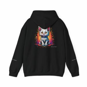 Urban White Cat Hoodie VibeCurb – Streetwear Redefined