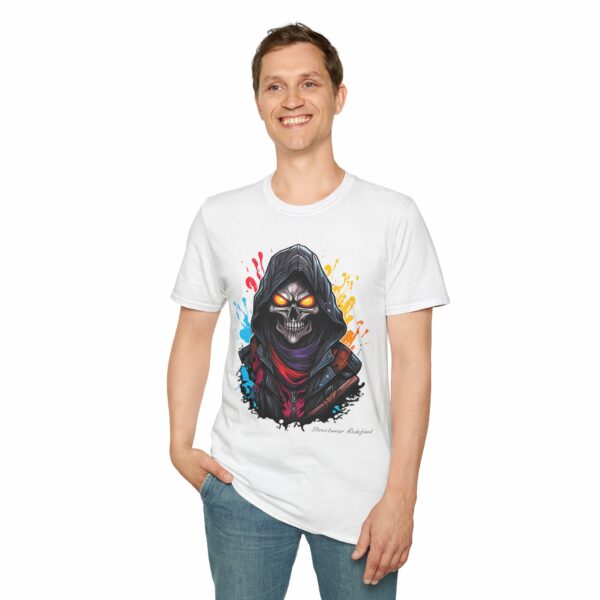 Skeleton Hood T-Shirt – Mysterious Urban Style VibeCurb – Streetwear Redefined 10