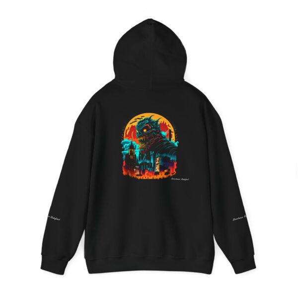 The Monster Attacking a City Hoodie – Bold Streetwear with Epic Energy VibeCurb – Streetwear Redefined 5