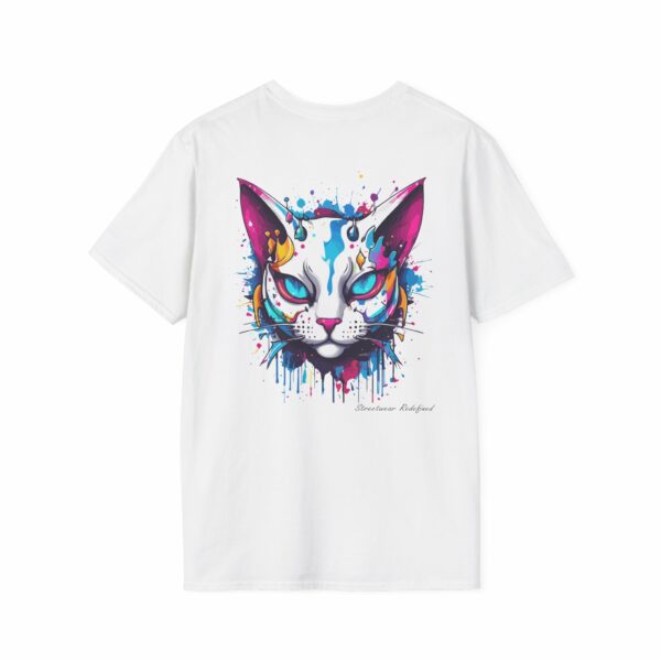 Urban Cat Blue Eyes Unisex T-Shirt – Bold and Playful Streetwear VibeCurb – Streetwear Redefined 7