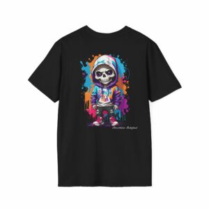 Urban Skeleton Guy Unisex T-Shirt – Edgy Streetwear Style VibeCurb – Streetwear Redefined